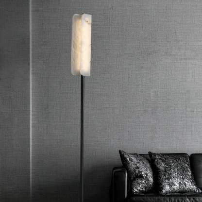 Dune Minimalist Alabaster Floor Lamp