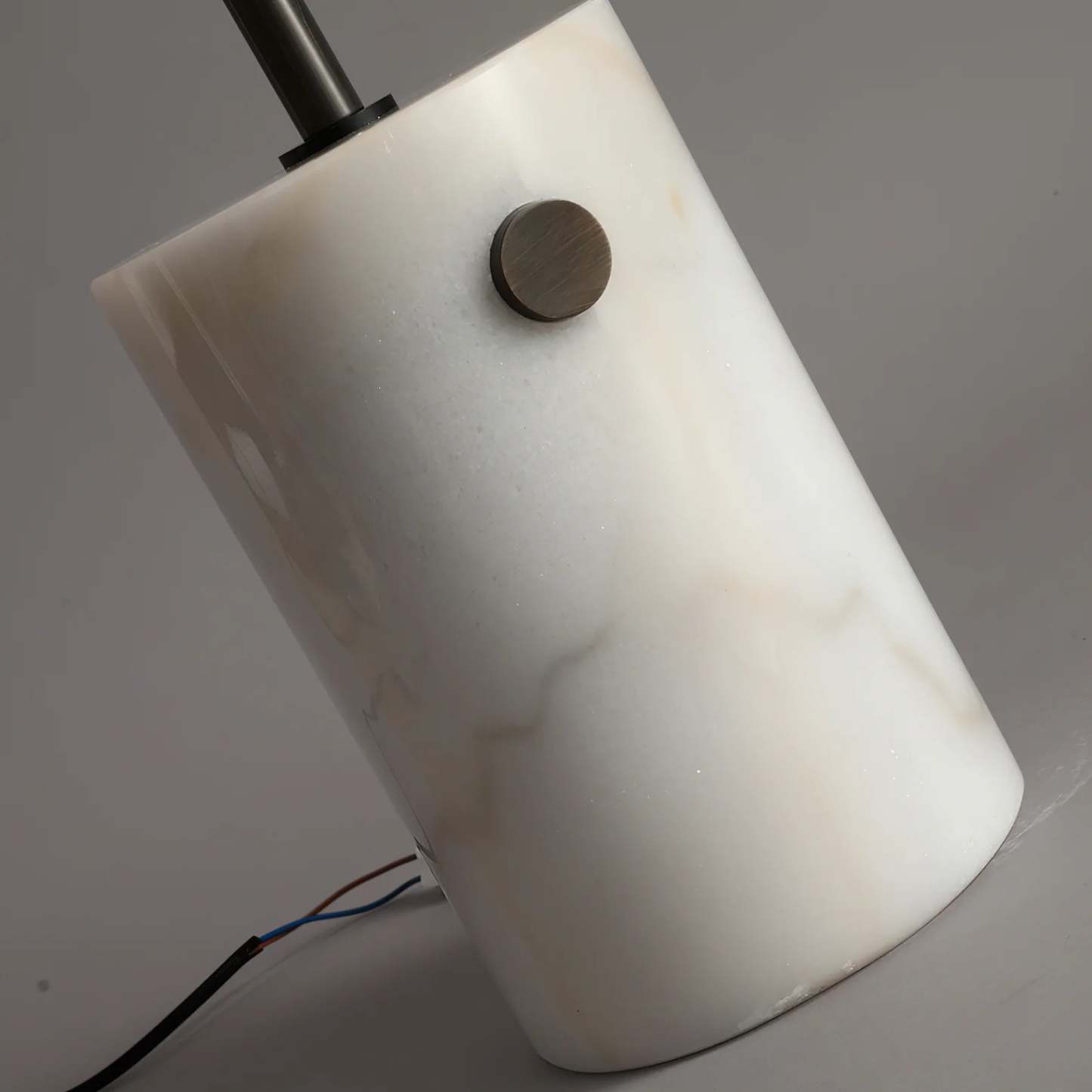 Axis Minimalist Alabaster Brass Floor Lamp