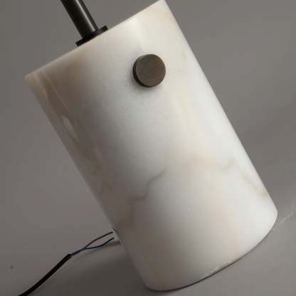 Axis Minimalist Alabaster Brass Floor Lamp