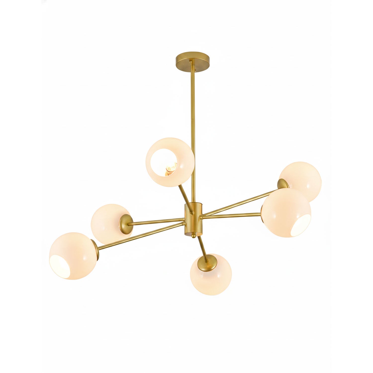 Axis Geometric Smoked Glass Chandelier