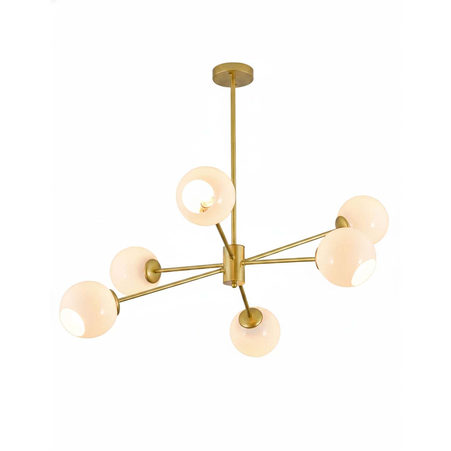 Axis Geometric Smoked Glass Chandelier