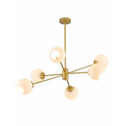 Axis Geometric Smoked Glass Chandelier