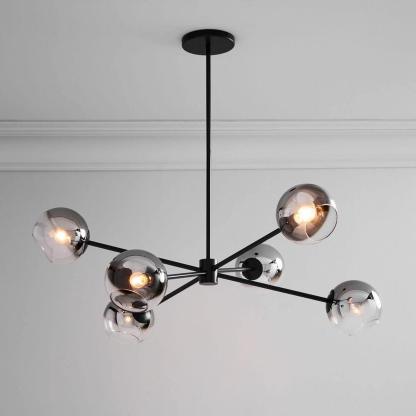 Axis Geometric Smoked Glass Chandelier