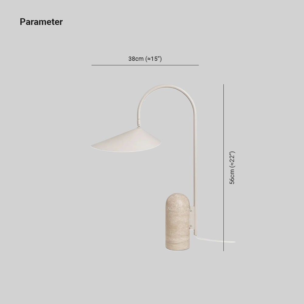 Dune Marble Cone Table Lamp