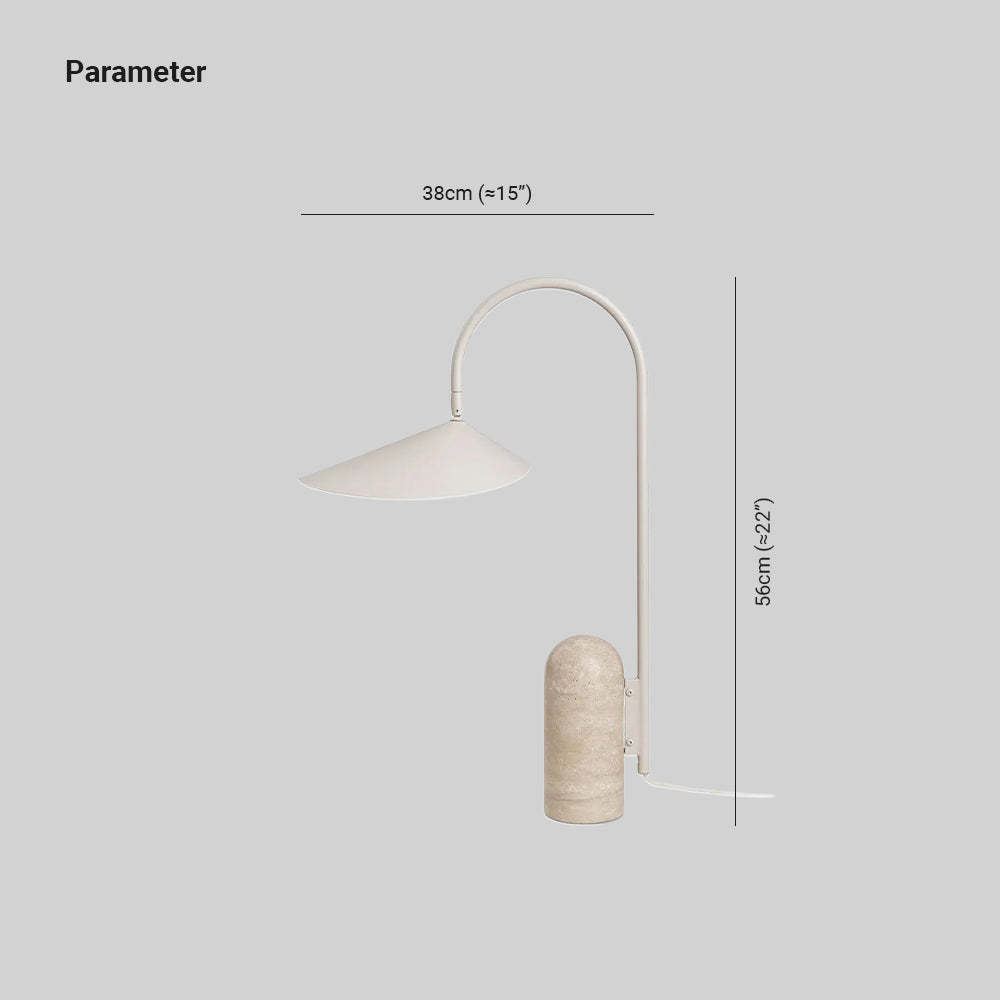 Dune Marble Cone Table Lamp