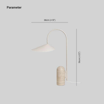 Dune Marble Cone Table Lamp