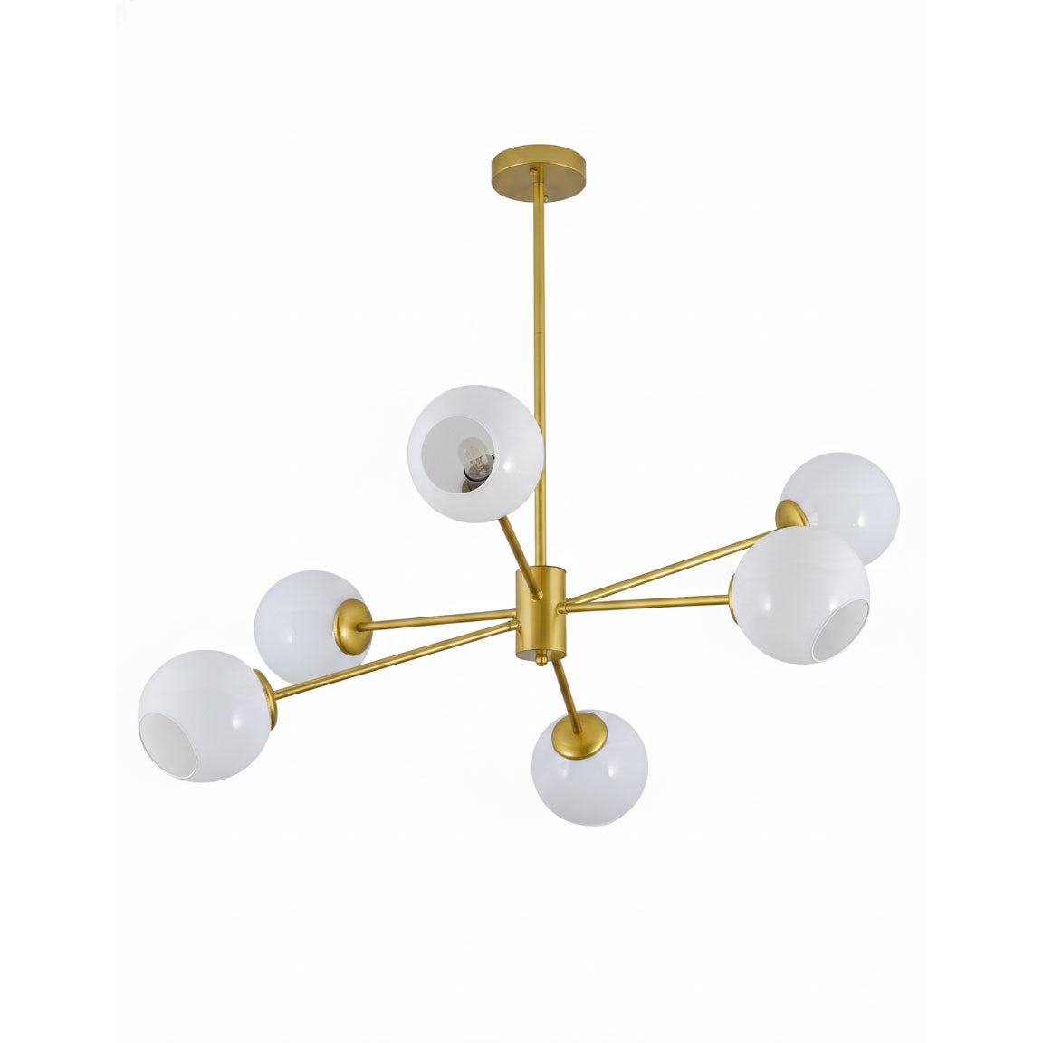 Axis Geometric Smoked Glass Chandelier