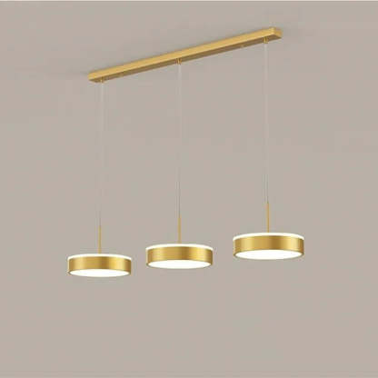 Raheel Simple Círcula Metal/Acrílico Lámpara Colgante Negra/Oro