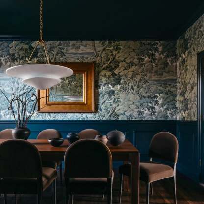 Retro Plaster Brass Chandelier