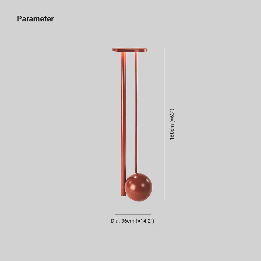 Axis Composición Rojo Lámpara de Techo