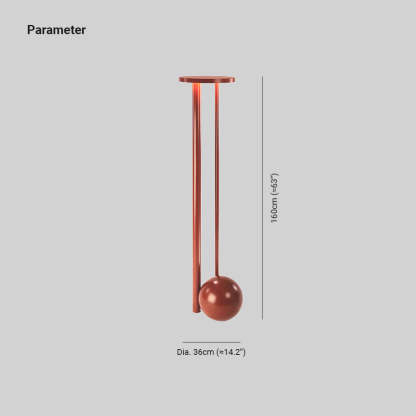 Axis Composición Rojo Lámpara de Techo