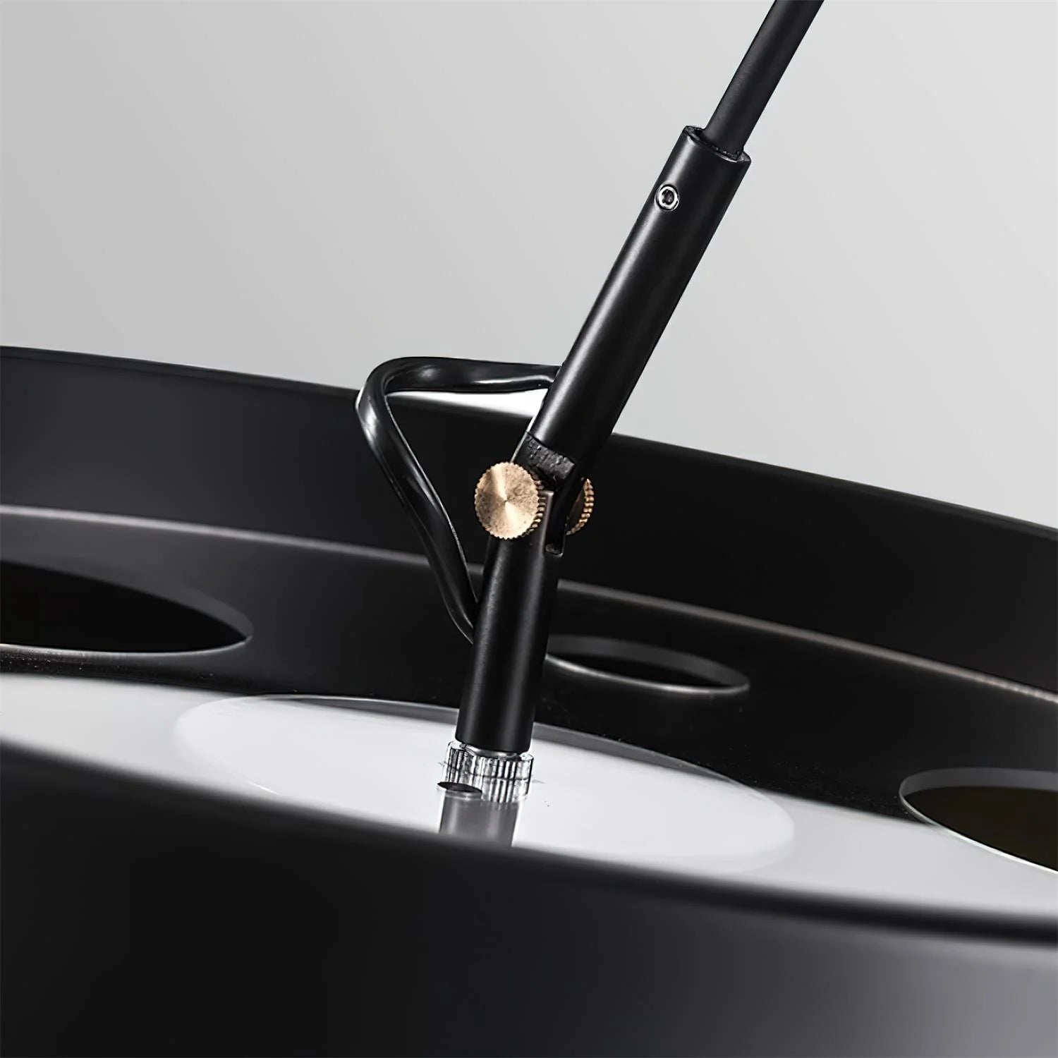 Axis Curved Drum Shade Floor Lamp