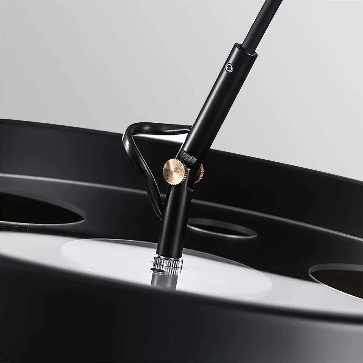 Axis Curved Drum Shade Floor Lamp