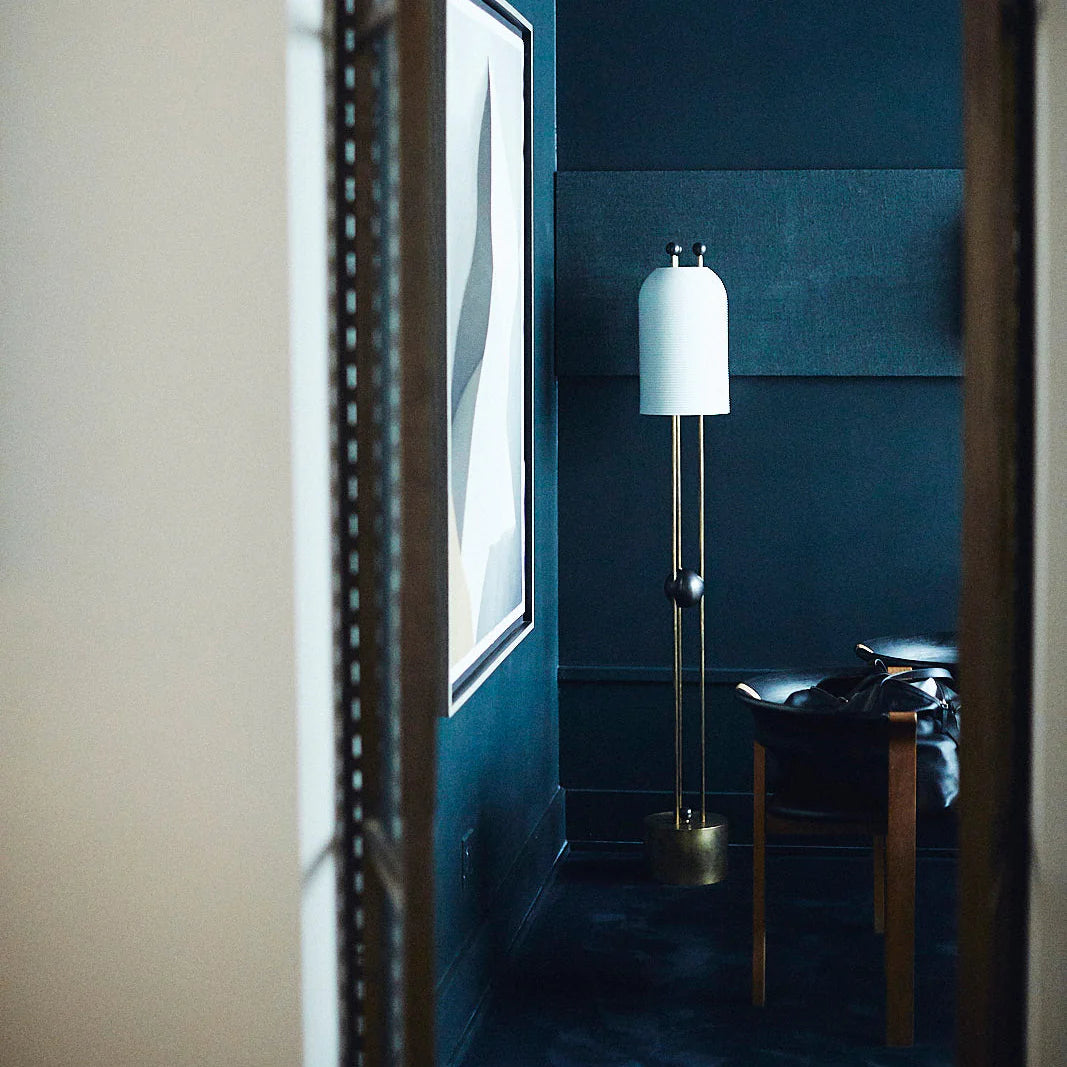 Retro Lantern Glass Floor Lamp