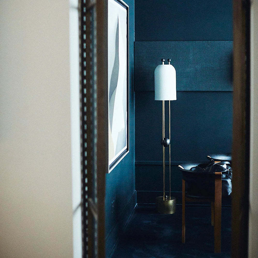 Retro Lantern Glass Floor Lamp