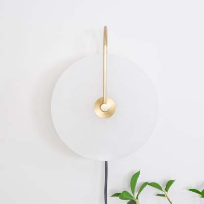 Dune Alabaster LED Plug-In Wall Light