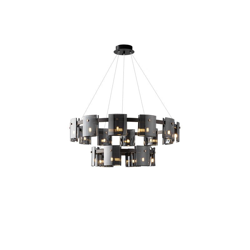 Axis Smoked Glass Chandelier