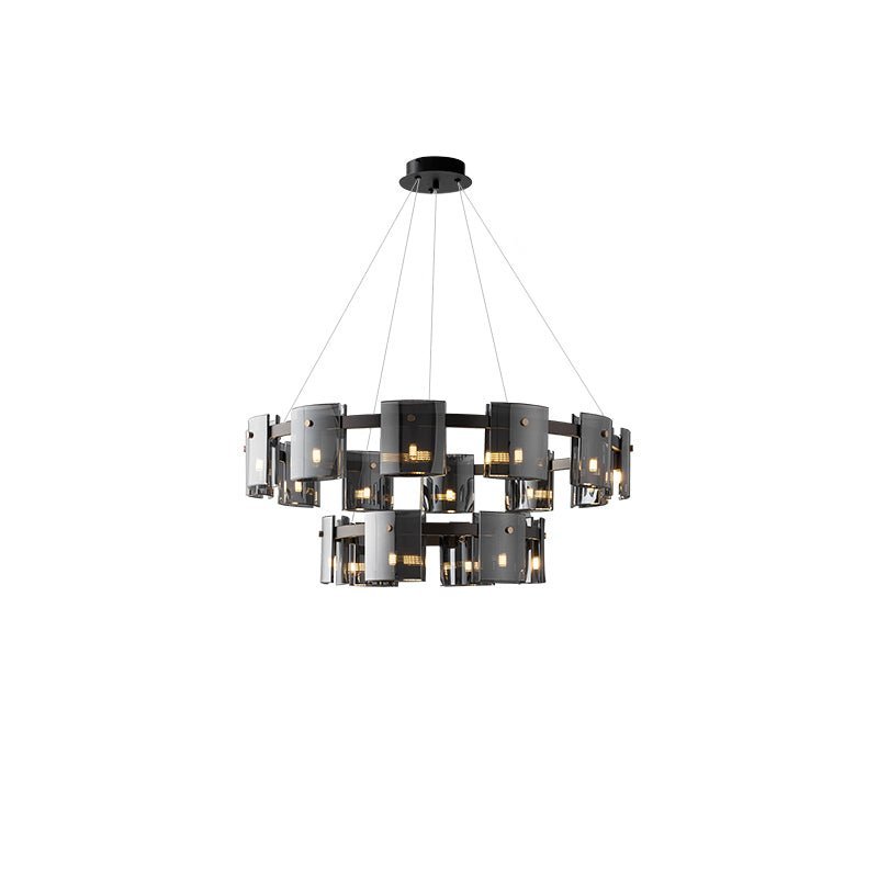 Axis Smoked Glass Chandelier