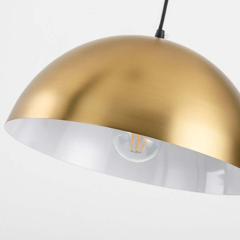 Carins Moderna Geométrica Metal LED Lámpara de Pie Dorada
