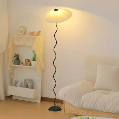 Retro Squiggle Metal Floor Lamp