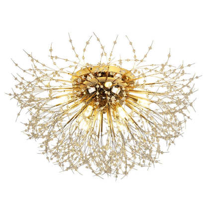 Lili Vintage LED Luz de Techo Metal Oro Dormitorio Sala de Estar