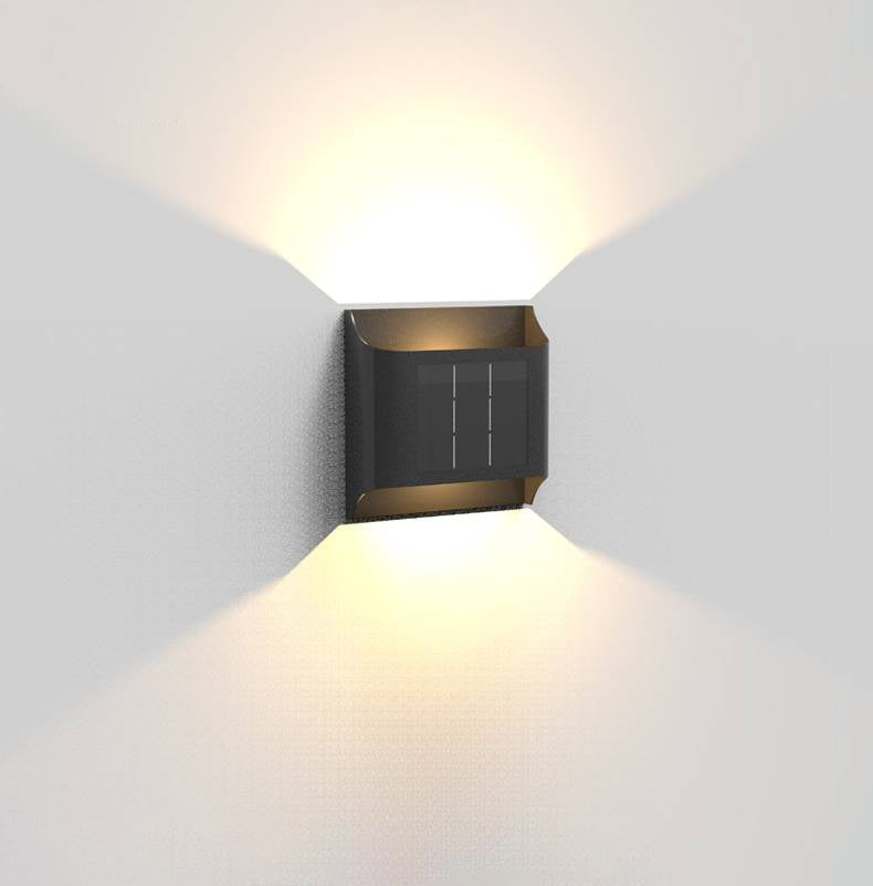 Orr Moderno LED Solar Aplique Exterior Metal Jardín Terraza Pasillo