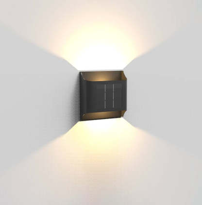 Orr Moderno LED Solar Aplique Exterior Metal Jardín Terraza Pasillo