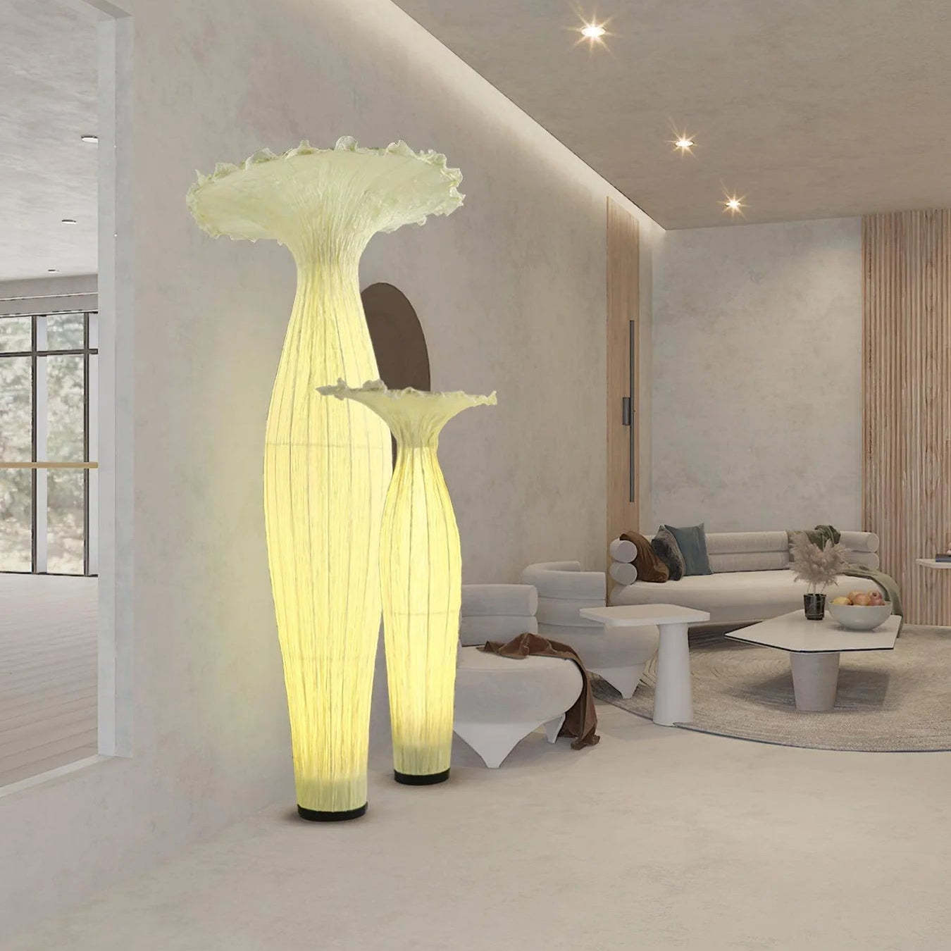 Retro Vase Fabric Floor Lamp