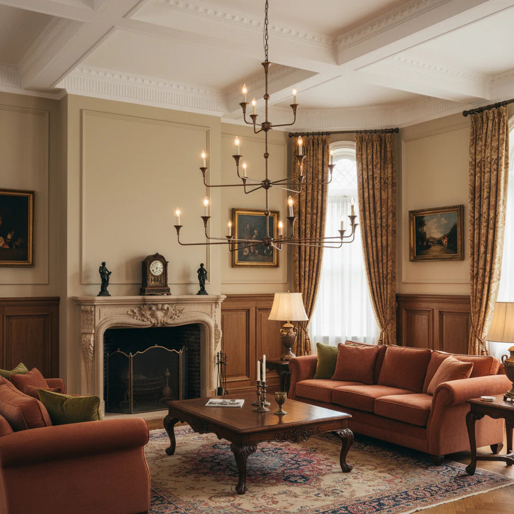 Axis Brass Chandelier