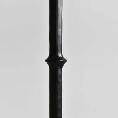 Retro Crackle Black Resin Floor Lamp