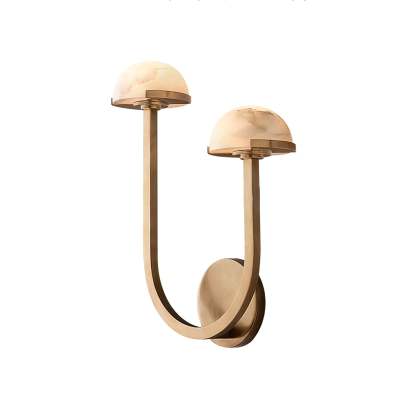 Halo Mushroom Alabaster Wall Light