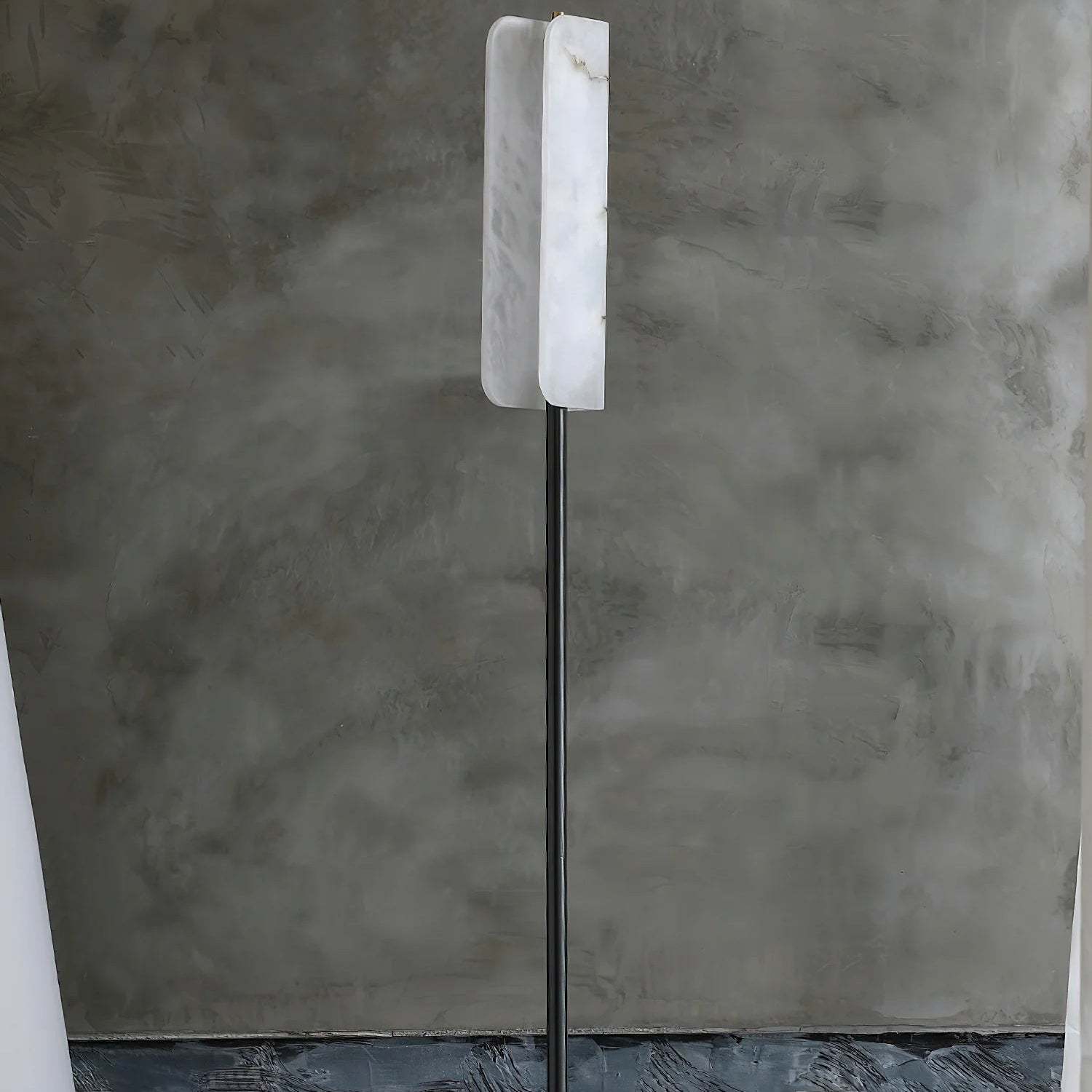 Dune Minimalist Alabaster Floor Lamp