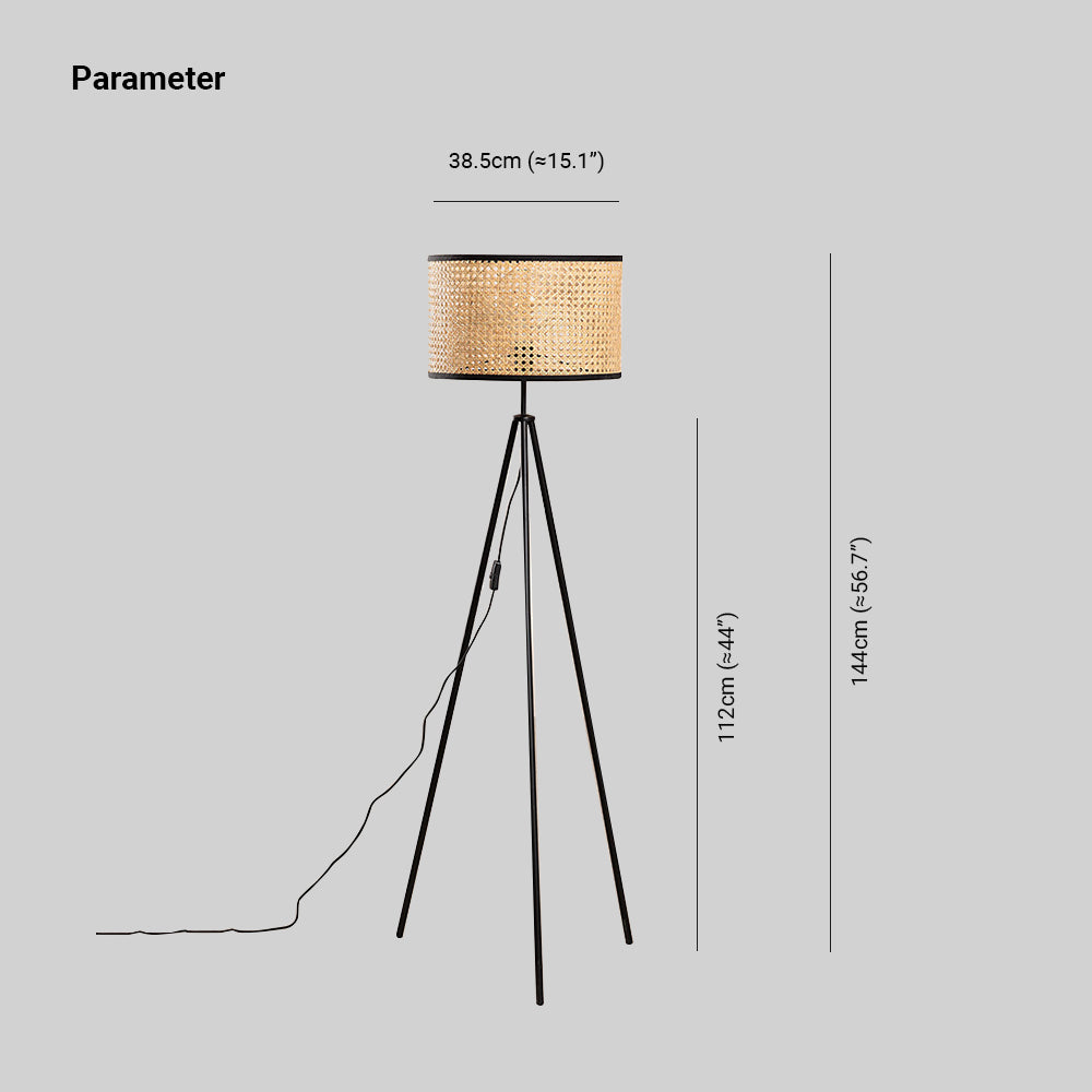 Ritta Moderna Diseño Metal/Rota LED Lámpara de Pie