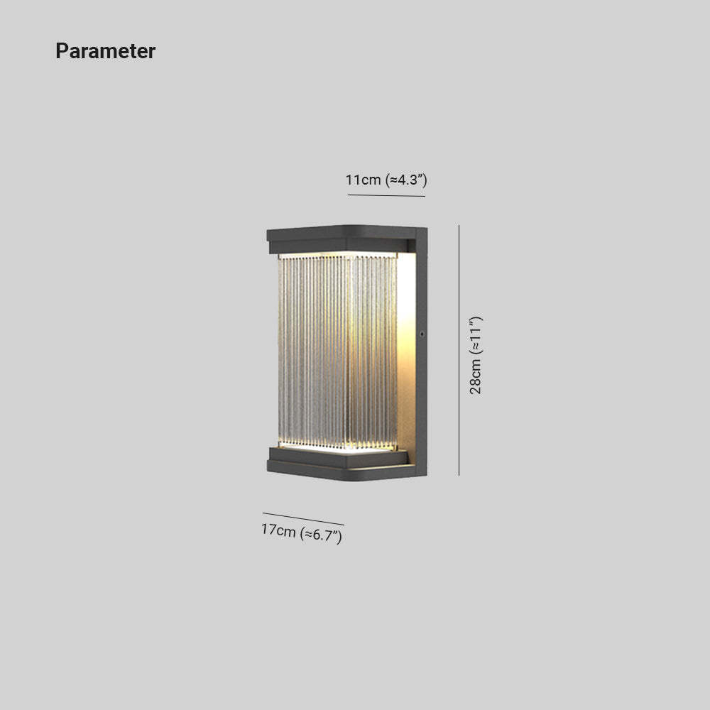Orr Lámpara de pared exterior minimalista para balcón y terraza