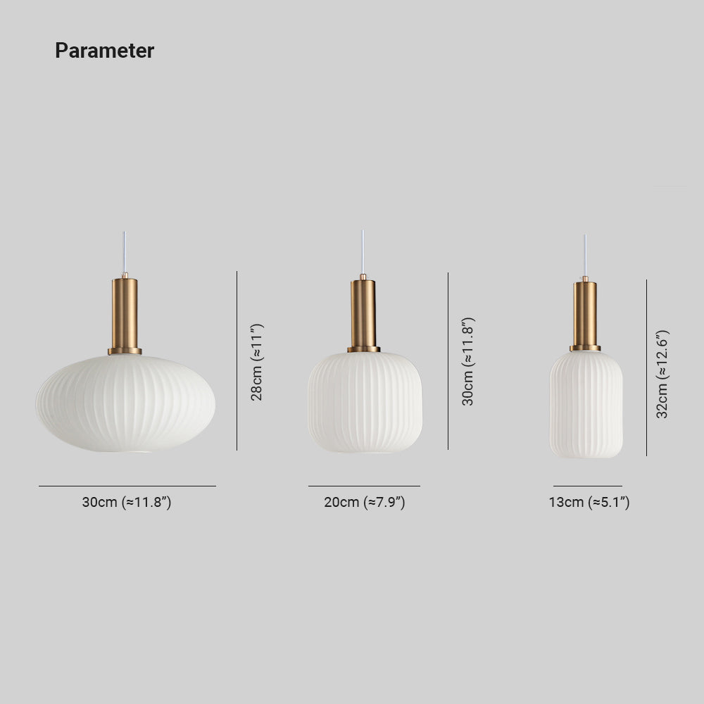 Hailie Moderna Minimalista Metal/Vidrio Lámpara Colgante, Blanco
