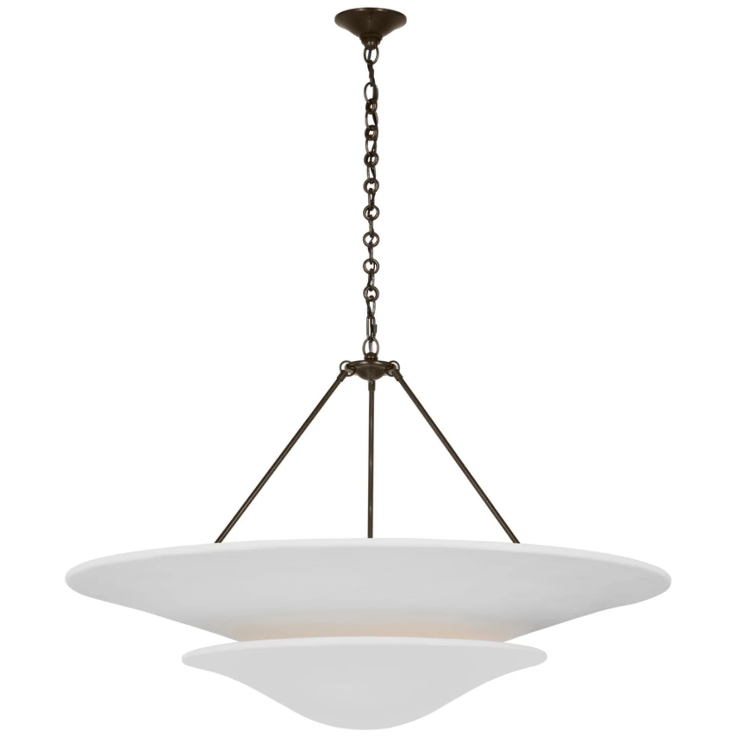 Retro Plaster Brass Chandelier