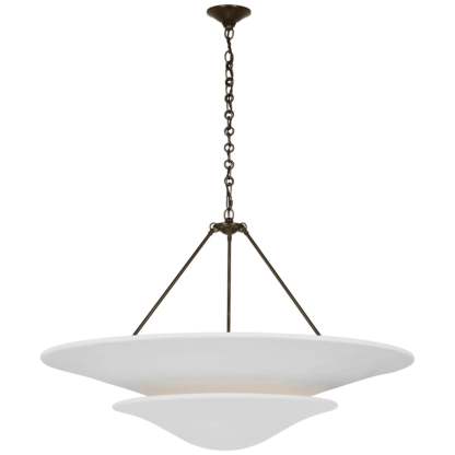 Retro Plaster Brass Chandelier