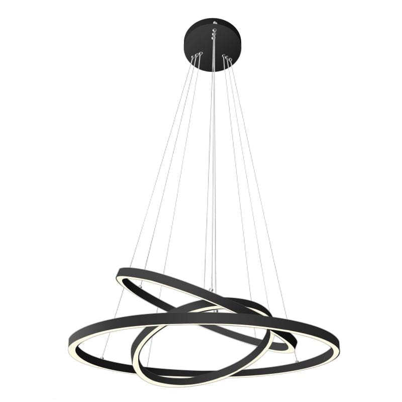Lacey Moderno LED Lámparas de Araña Negro Metal Comedor/Sala de Estar