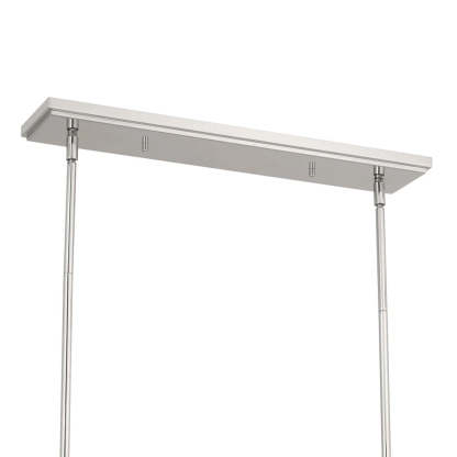 Axis Nickel Linear Fabric Chandelier