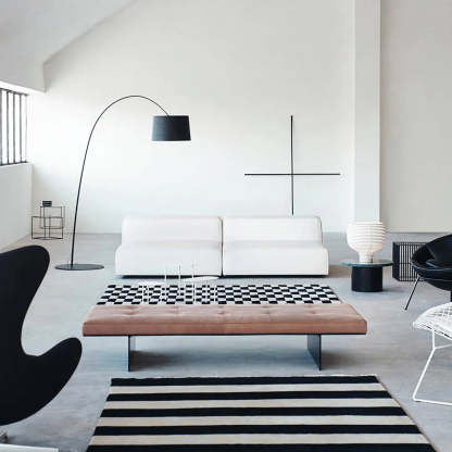 Axis Curved Drum Shade Floor Lamp