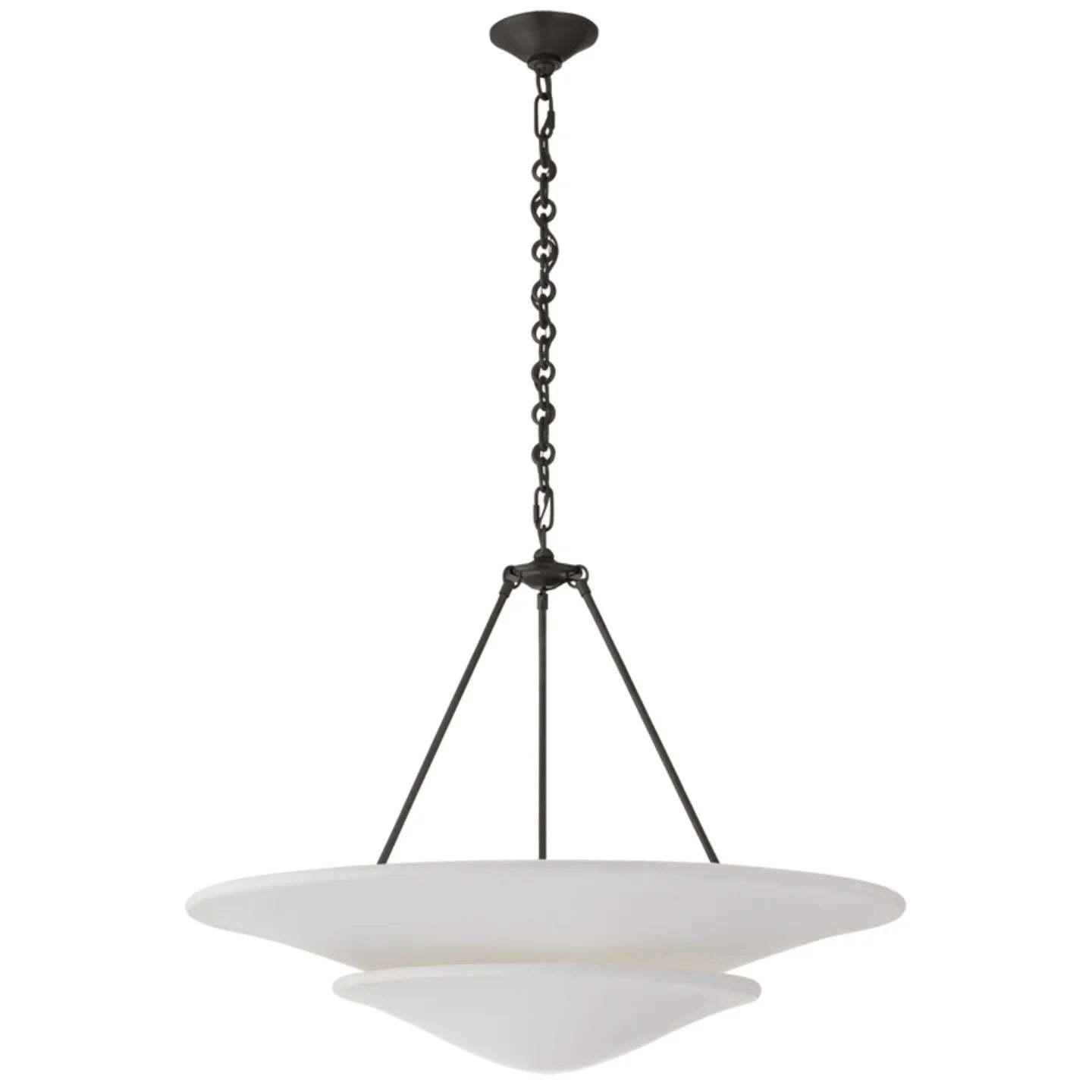 Retro Plaster Brass Chandelier