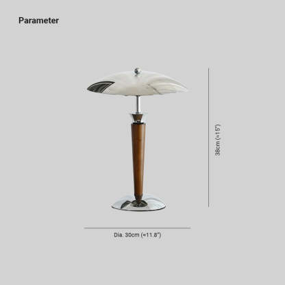 Retro Metal & Wood Table Lamp