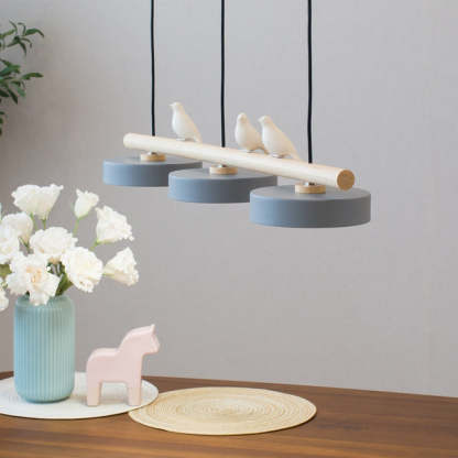 Morandi Moderna Metal Madera Resina Acrílico Lámpara Colgante Comedor Dormitorio
