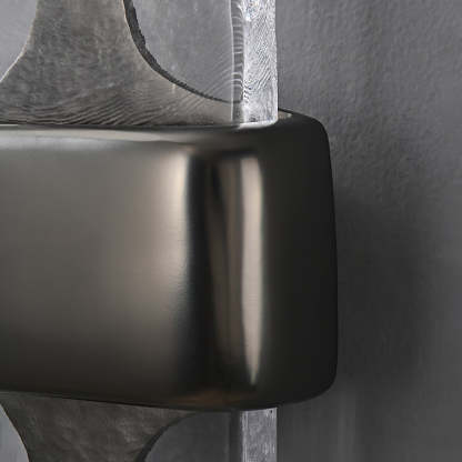 Edge Moderno Inusual Vidrio Metal Lámpara de Pared Salón Comedor