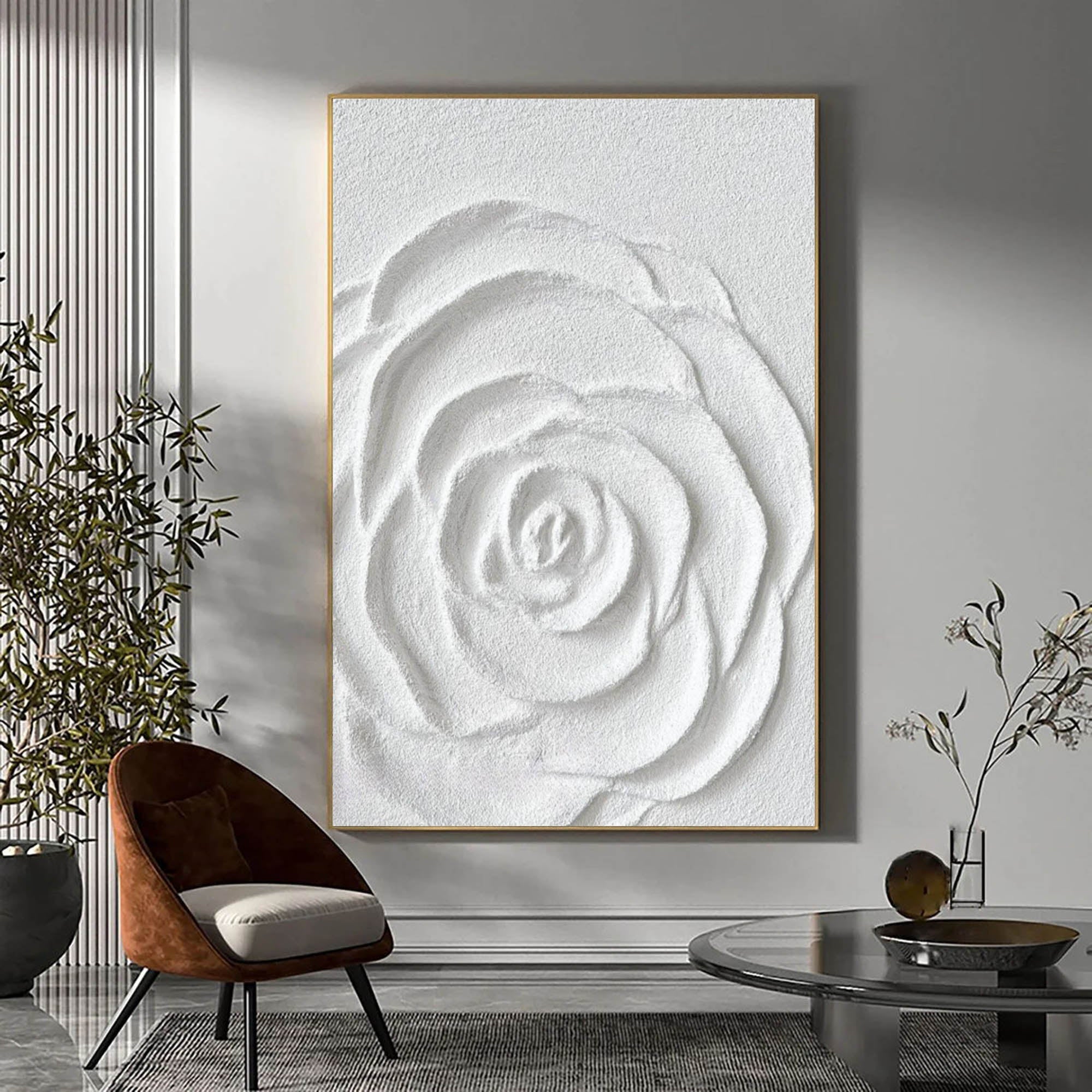 Arte Floral De Yeso #MS086