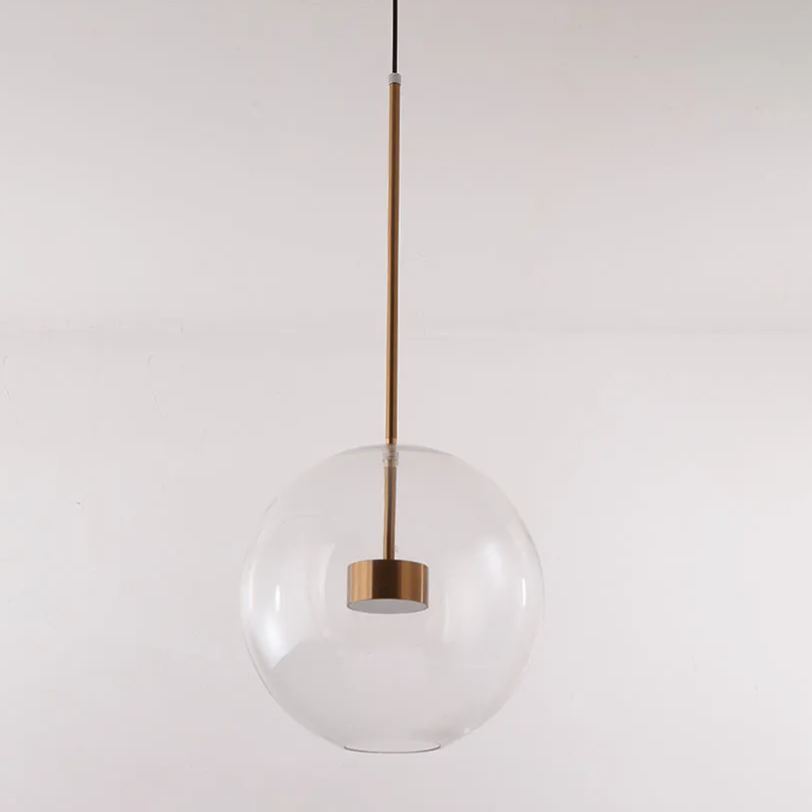 Hailie Moderne Boble Metal Pendellampe, Guld