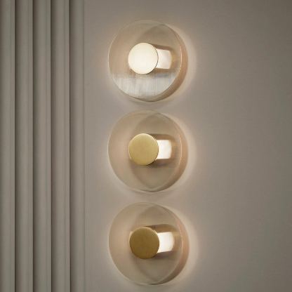 Orr Minimalism Metal Glass Wall Lamp Dining Room  Bedroom