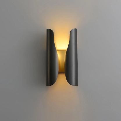 Orr Industrial Brass Metal Wall Lamp Dining Room Bedroom Living Room