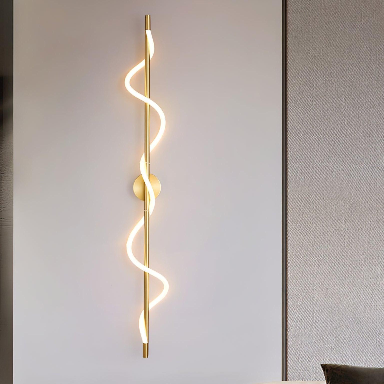 Valentina Modern Flexible Curve Metal Wall Light Living Room Bedroom