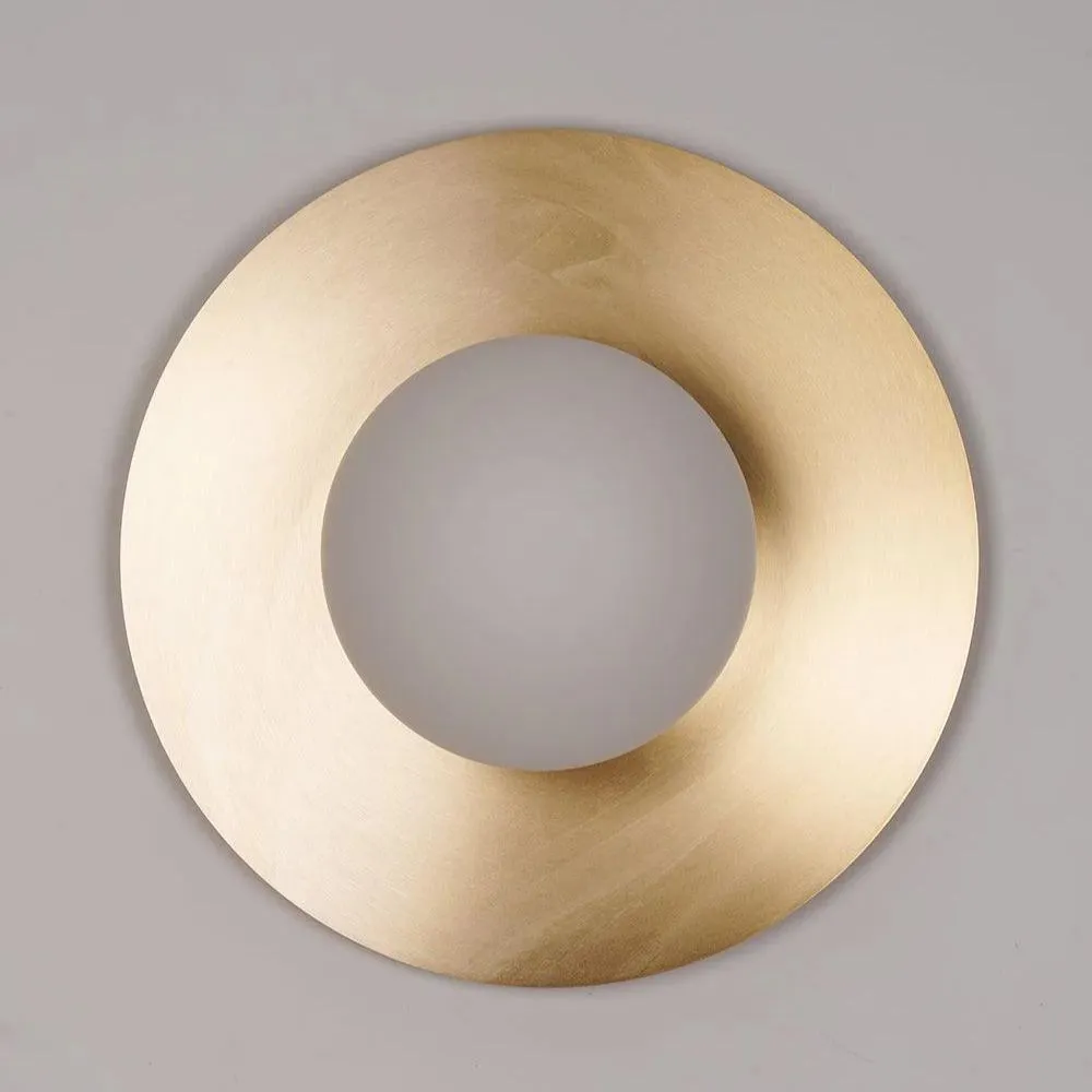 Orr Luz de Pared Moderna Minimalista con Vidrio Redondo para Dormitorio y Sala